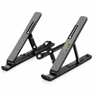 NxLift Foldable Portable Laptop Stand – Adjustable Desktop Holder