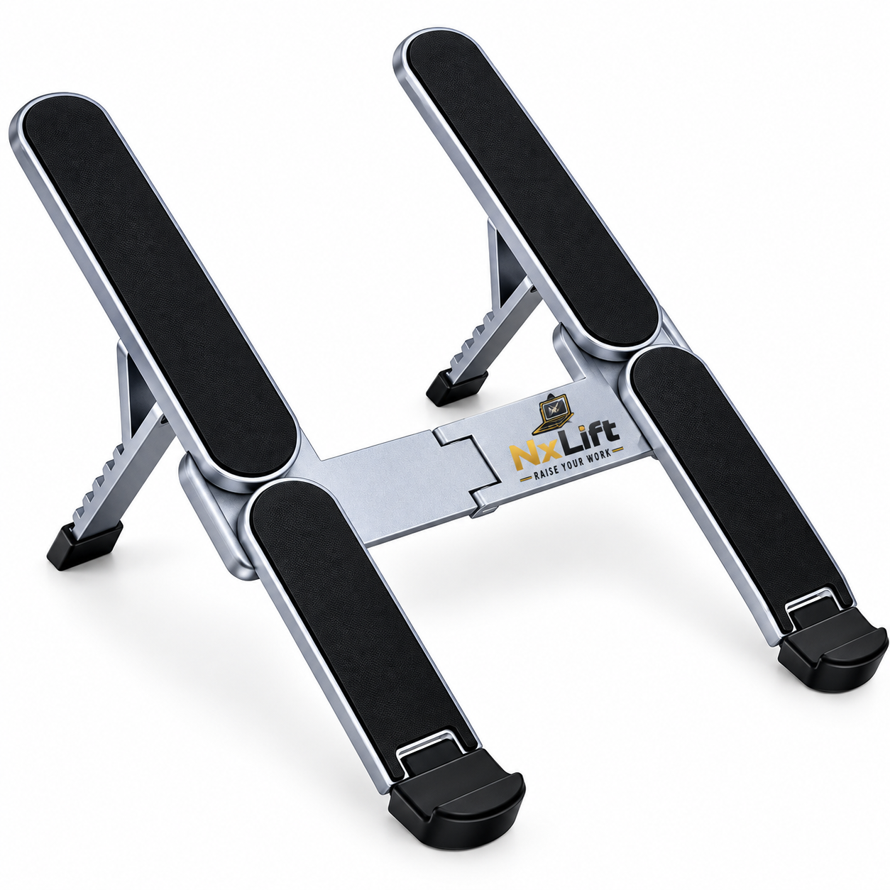 Nxlift Ergonomic Folding Aluminum Laptop Stand with Multi-Angle Adjustment